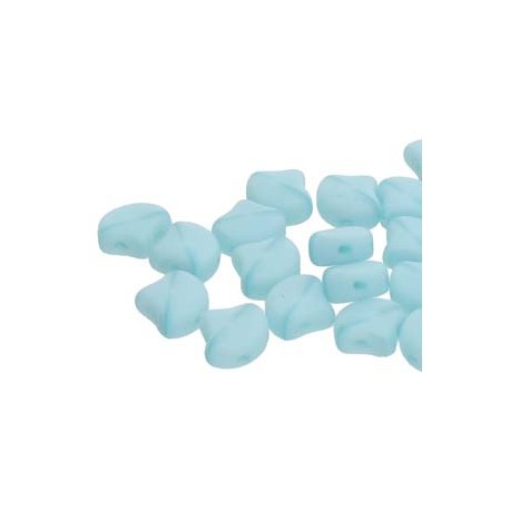 Ginkgo Leaf Bead 7,5 x 7,5 mm Opal Aqua Mat - 5 g