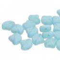 Ginkgo Leaf Bead 7,5 x 7,5 mm Silk Blue Opal Mat - 5 g