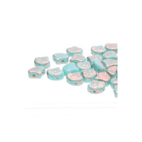 Ginkgo Leaf Bead 7,5 x 7,5 mm Matte Metallic Bronze Iris - 5 g