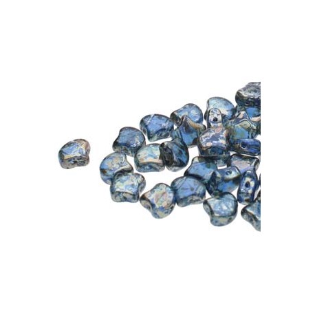 Ginkgo Leaf Bead 7,5 x 7,5 mm Matte Metallic Bronze Iris - 5 g