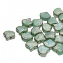Ginkgo Leaf Bead 7,5 x 7,5 mm Opaque Turquoise Rembrandt - 5 g