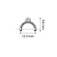 Cymbal Skaloti II Terminale per 11/0 Color Oro - 2 pz