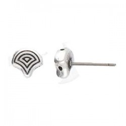Cymbal Limani Ginko Earring Stud 24K Gold Plated - 2 pcs