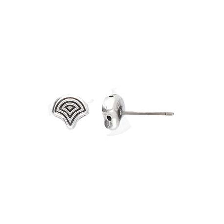 Cymbal Limani Perno Orecchini per Ginko Placcato oro 24K - 2 pz