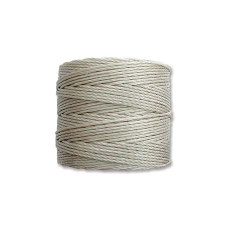 S-Lon Bead Cord 0.5 mm Light Grey - 1 Bobina da 70 m