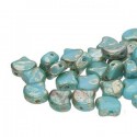 Ginkgo Leaf Bead 7,5 x 7,5 mm Opaque Blue Turquoise Rembrandt - 5 g