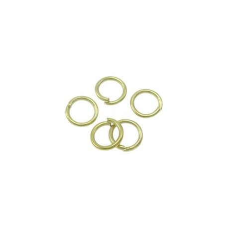 Anellini Aperti 6x1 mm Color Oro - 50 pz