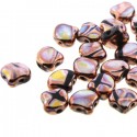 Ginkgo Leaf Bead 7,5 x 7,5 mm Jet Full Capri Gold Batik - 5 g