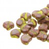 Ginkgo Leaf Bead 7,5 x 7,5 mm Op. Lemon Full Capri Gold Mat Batik - 5 g