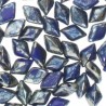 GemDuo 8 x 5 mm Gold Splash Royal Blue Opaque - 5 g