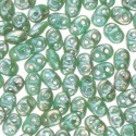 Superduo 2,5x5 mm Turquoise Green Rembrandt - 10 g