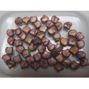 Ginkgo Leaf Bead 7,5 x 7,5 mm Op. Chocolate Full Capri Gold Mat Batik - 5 g