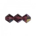 Bicono Preciosa 4 mm Amethyst AB - 40 pz