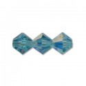 Bicono Preciosa 4 mm Aqua AB - 40 pz
