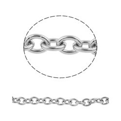 Stainless Steel Oval Chain 3x2x0,6 mm 