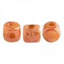 Minos® par Puca® 2,5x3 mm Opaque Salmon Spotted - 5 g
