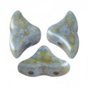 Helios® par Puca® 6x10 mm Opaque Blue Green Spotted - 5 g