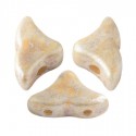 Helios® par Puca® 6x10 mm Opaque Ivory Spotted - 5 g