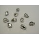 Gocce Sfaccettate 10x7 mm Crystal Labrador - 10 pz
