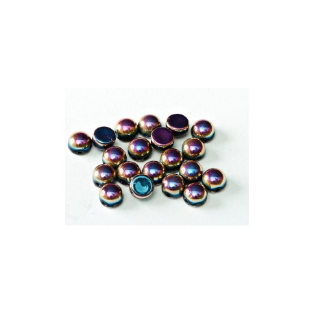 Cabochon Doppio Foro 6 mm Jet Labrador Full - 10 pz