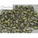 DropDuo 3 x 6 mm Crystal Amber Full Matted - 40 Pz