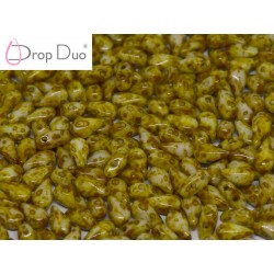 DropDuo 3 x 6 mm Opaque Dark Travertin - 40 pcs