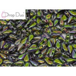 DropDuo 3 x 6 mm Jet Vitrail Full Matted - 40 pcs