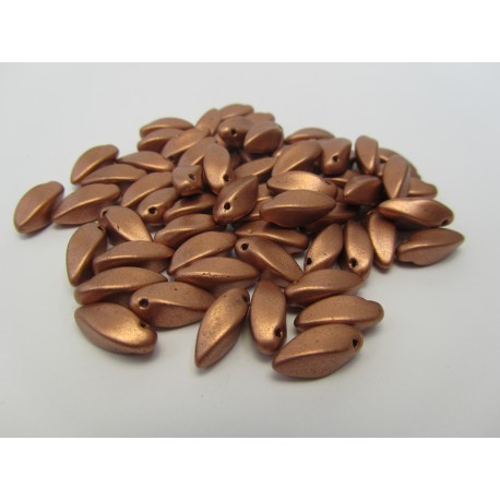 Twists 6x12 mm Bronze Mat Copper - 25 pz