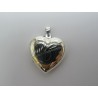 Pendente in Argento 925 Cuore 25x24 mm Apribile