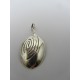 Pendente in Argento 925 Ovale Inciso 42x19 mm 