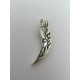 Pendente in Argento 925 Zanna Incisa 40x10 mm 
