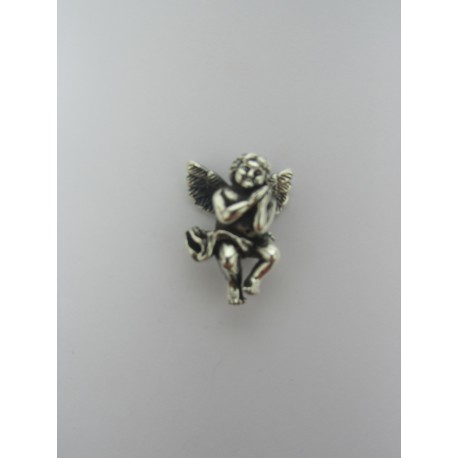 Pendente in Argento 925 Angelo Con Mani Giunte 20x15 mm 