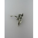 Pendente in Argento 925 Angelo Con Tromba 25x25 mm 