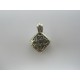Pendente in Argento 925 Cubo Traforato 26x18 mm Apribile