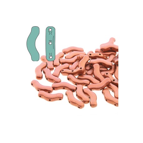 Bridge 12x3 mm Bronze Fire Red - 5 g
