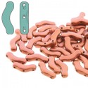 Bridge 12x3 mm Bronze Fire Red - 5 g