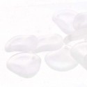 Perline Rose Petals 8x7 mm Crystal Matted - 40 pz