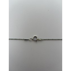 Catenina in Argento 925 Lunga 50 cm con Chiusura a Moschettone - 1 pz