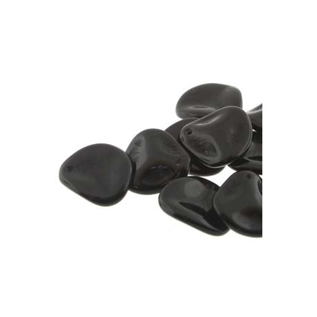 Perline Rose Petals 14x13 mm Jet - 15 pz