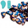Paisley Duo 8x5 mm Jet Orange Rainbow Dot - 10 g