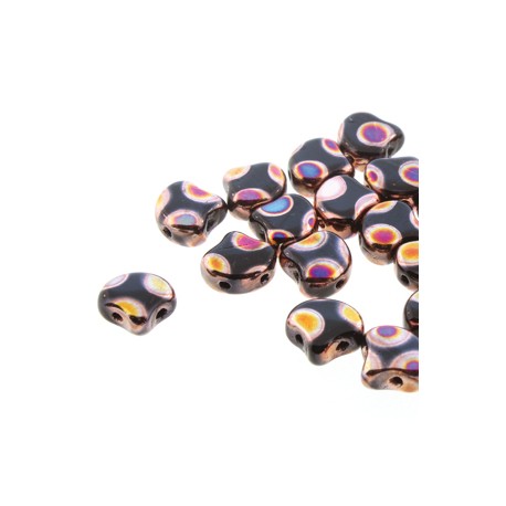 Ginkgo Leaf Bead 7,5 x 7,5 mm Crystal Full Vitrail - 5 g