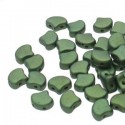 Ginkgo Leaf Bead 7,5 x 7,5 mm Gold Shine Dark Olive - 5 g