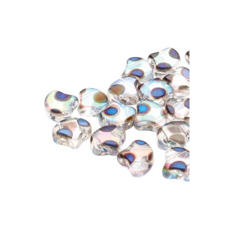 Ginkgo Leaf Bead 7,5 x 7,5 mm Crystal Full Vitrail - 5 g