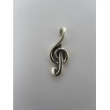 Pendente in Argento 925 Chiave di Violino 23x9 mm 