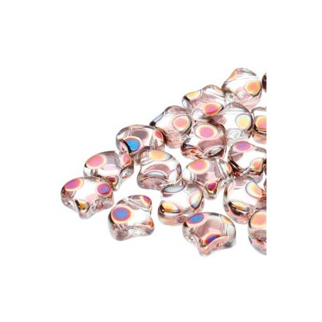 Ginkgo Leaf Bead 7,5 x 7,5 mm Crystal Full Vitrail - 5 g
