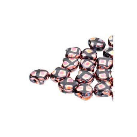 Ginkgo Leaf Bead 7,5 x 7,5 mm Crystal Full Vitrail - 5 g