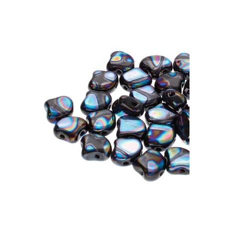 Ginkgo Leaf Bead 7,5 x 7,5 mm Crystal Full Vitrail - 5 g