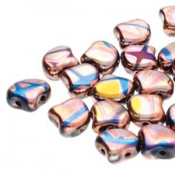Ginkgo Leaf Bead 7,5 x 7,5 mm Crystal Full Vitrail - 5 g