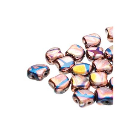 Ginkgo Leaf Bead 7,5 x 7,5 mm Crystal Full Vitrail - 5 g