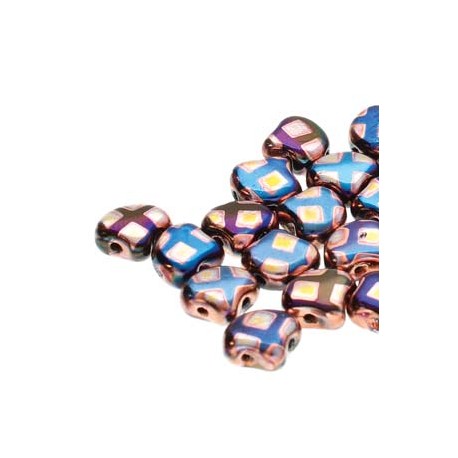 Ginkgo Leaf Bead 7,5 x 7,5 mm Crystal Full Vitrail - 5 g